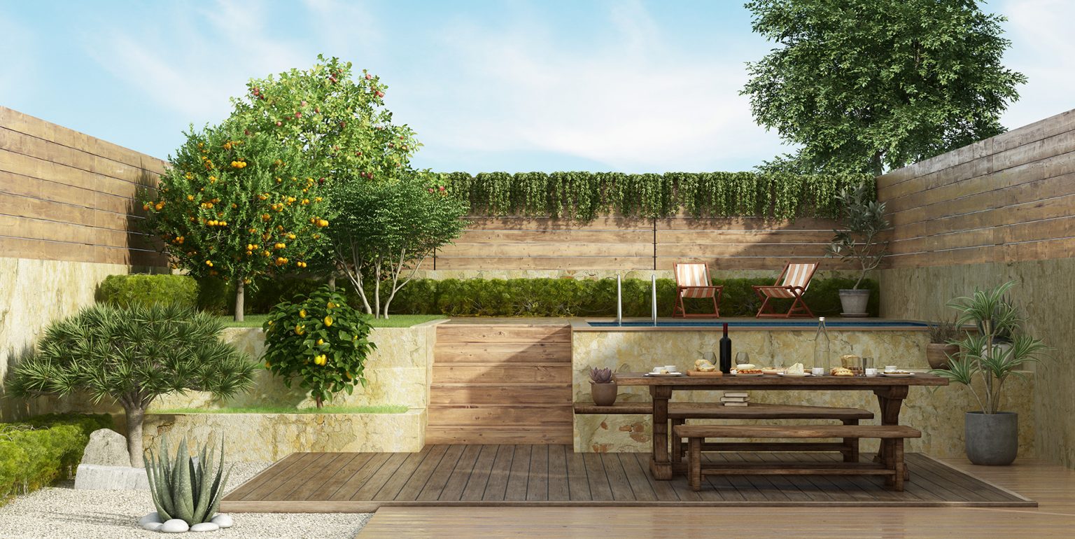 Whimsical home garden