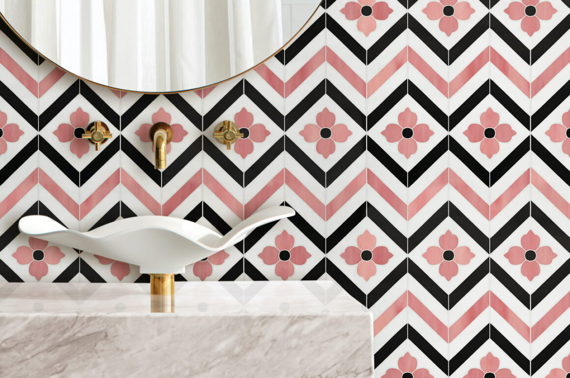 Barbiecore Ravenna's Exclusive Mosaic design