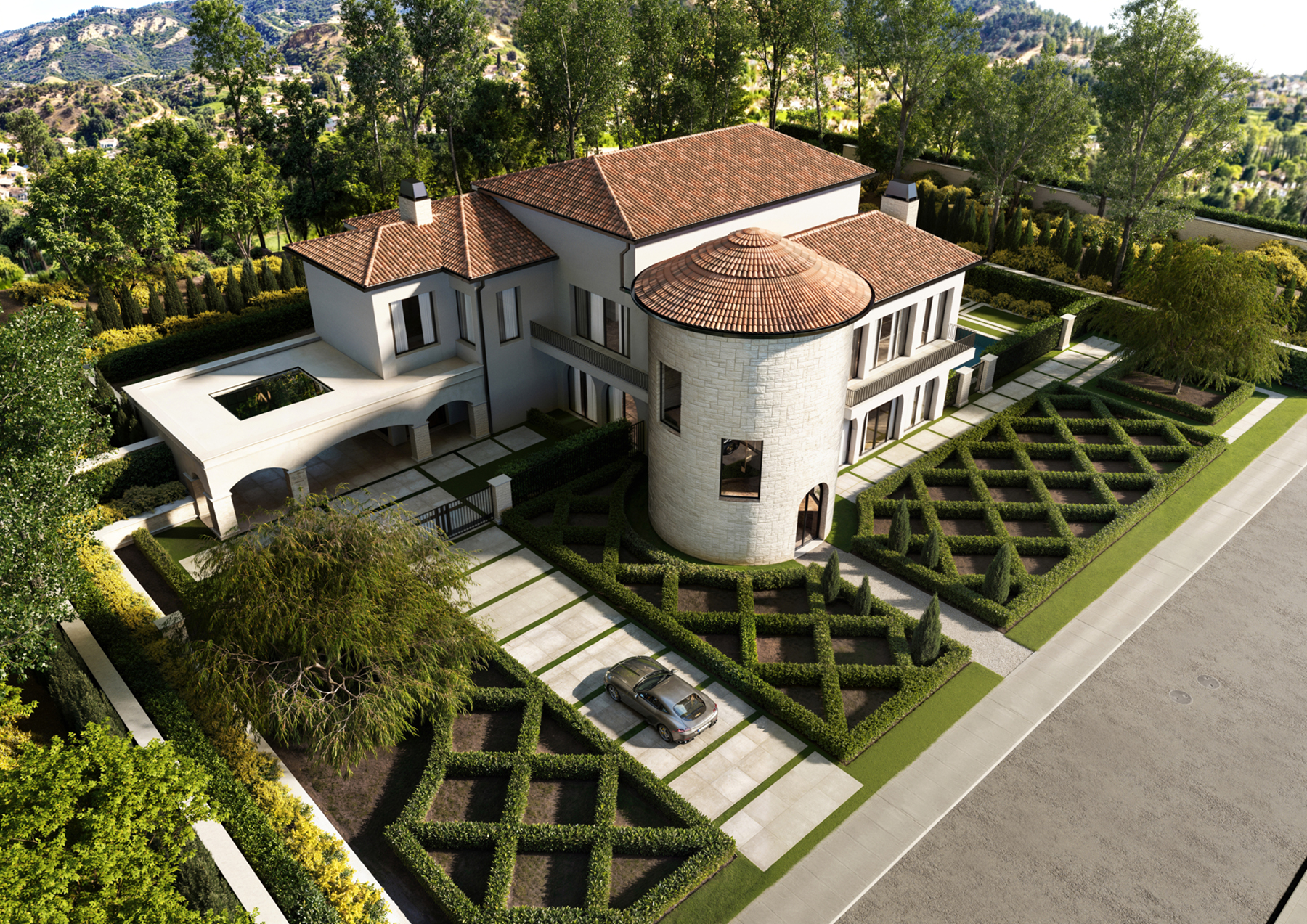A Suburban Villa Paradise in Calabasas