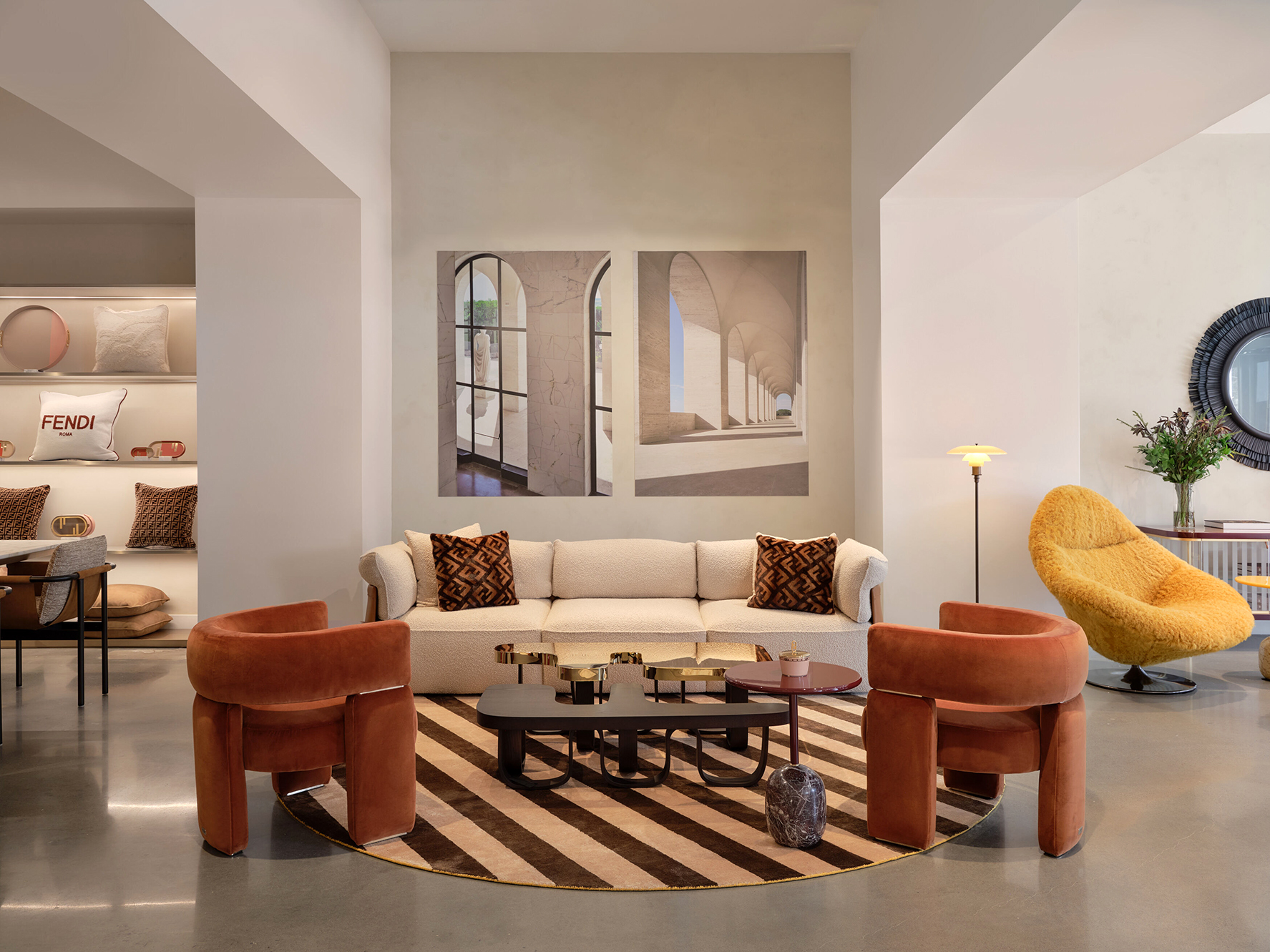A signature Fendi Casa Ambiance at Maison Territo. Photo credit Phil Bernard