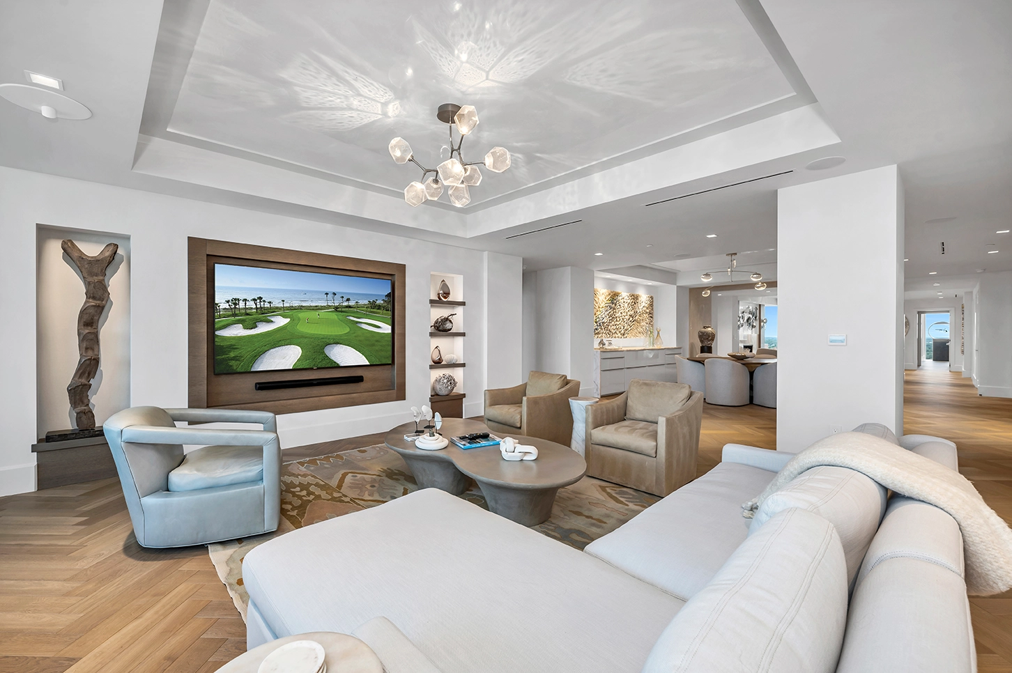 JKM Lighting Design Pelican Bay Blvd Naples Living View JKM Lighting Design Pelican Bay Blvd Naples Living View