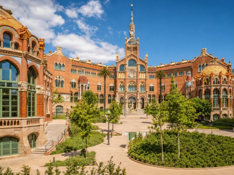 Hospital de Sant Pau. AI Image by ChatGPT Hospital de Sant Pau. AI Image by ChatGPT