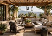 The Outdoor Living Is Having Its Moment The Perfect Outdoor Room for your home. ChatAI image
