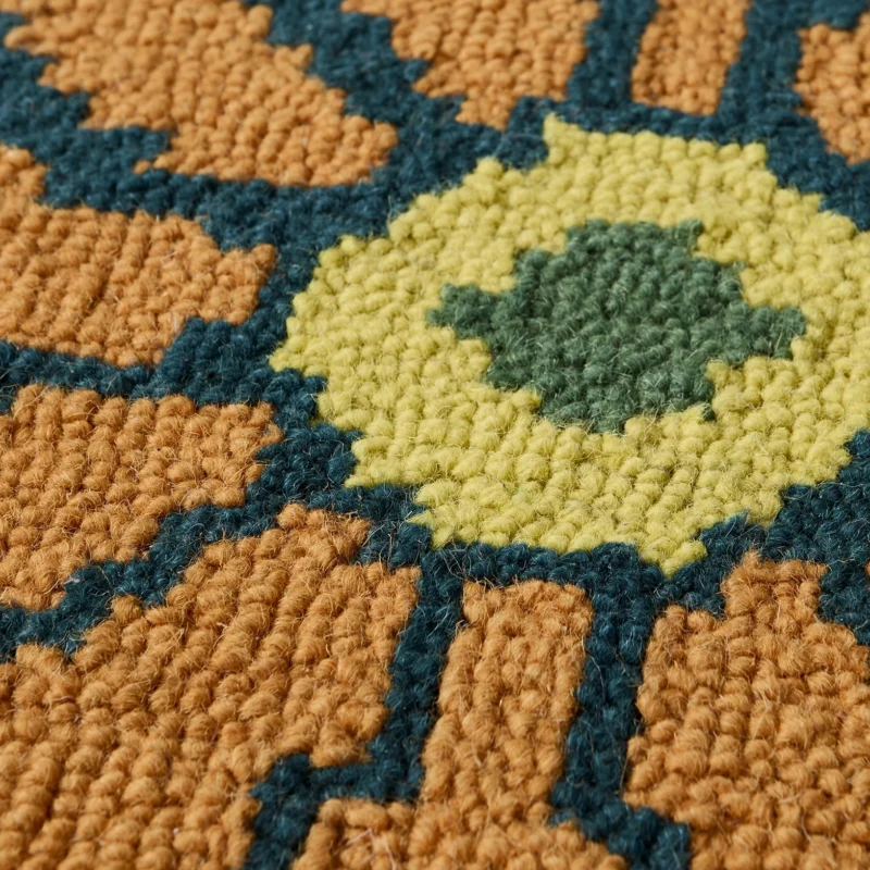 Yinka Ilori Kaleidoscope Floral Round Rug 133x133cm Yinka Ilori Kaleidoscope Floral Round Rug 133x133cm