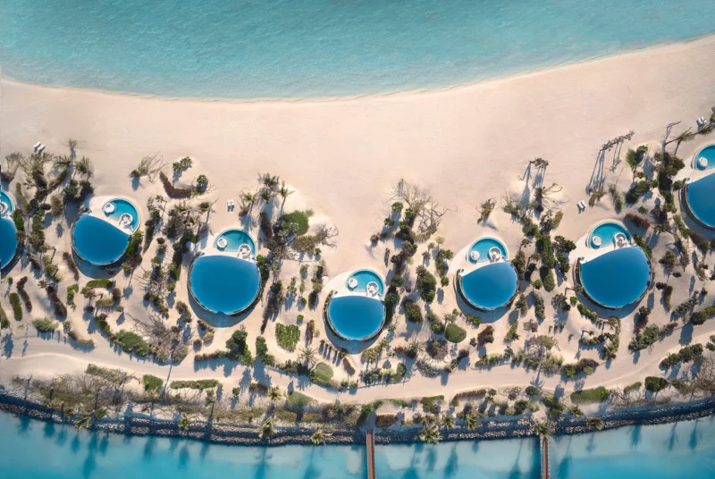 aerial view of Shebara Resort