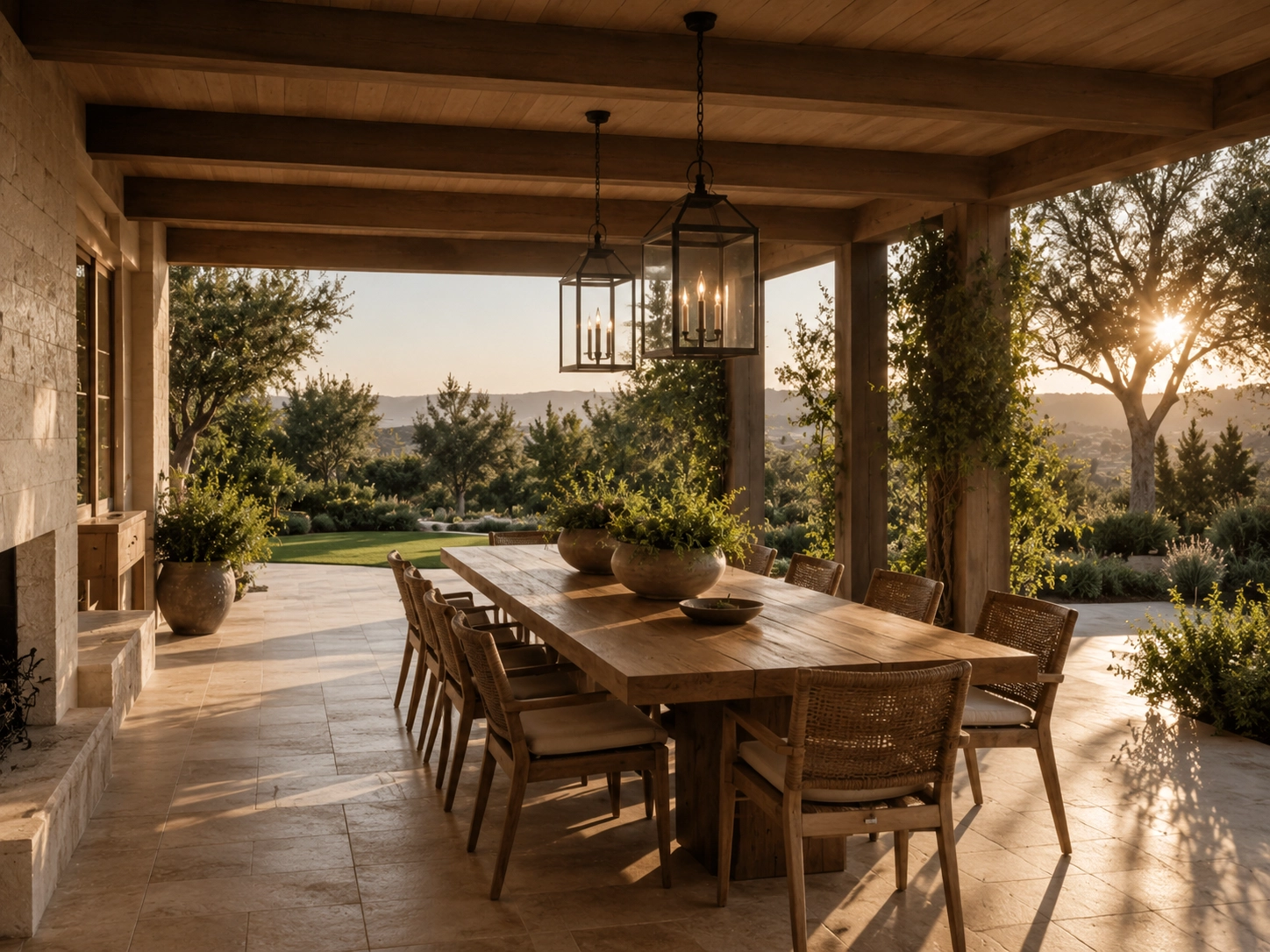 dining outdoor with the best furniture